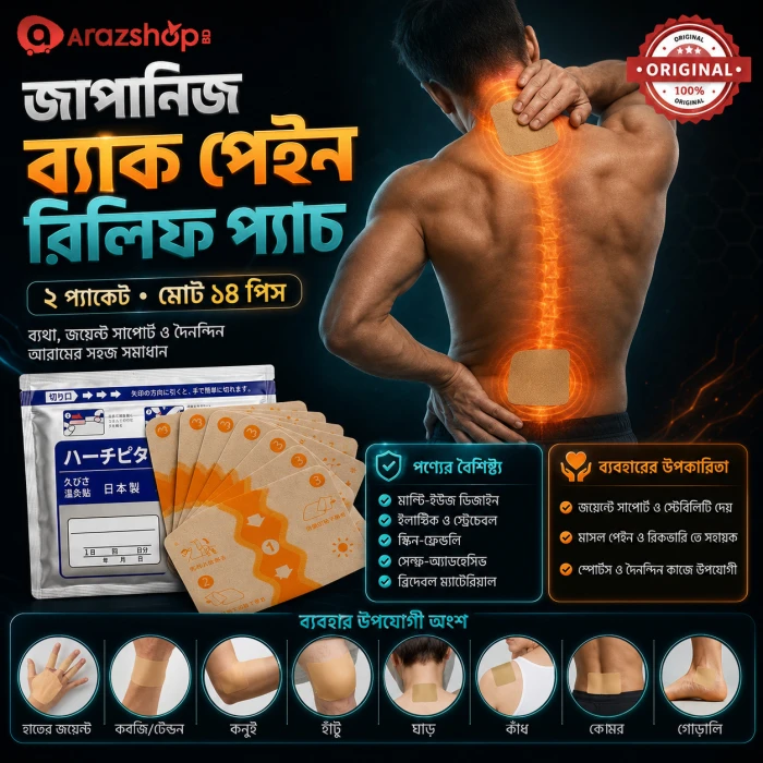 Japanese Back Pain Relief Patches
