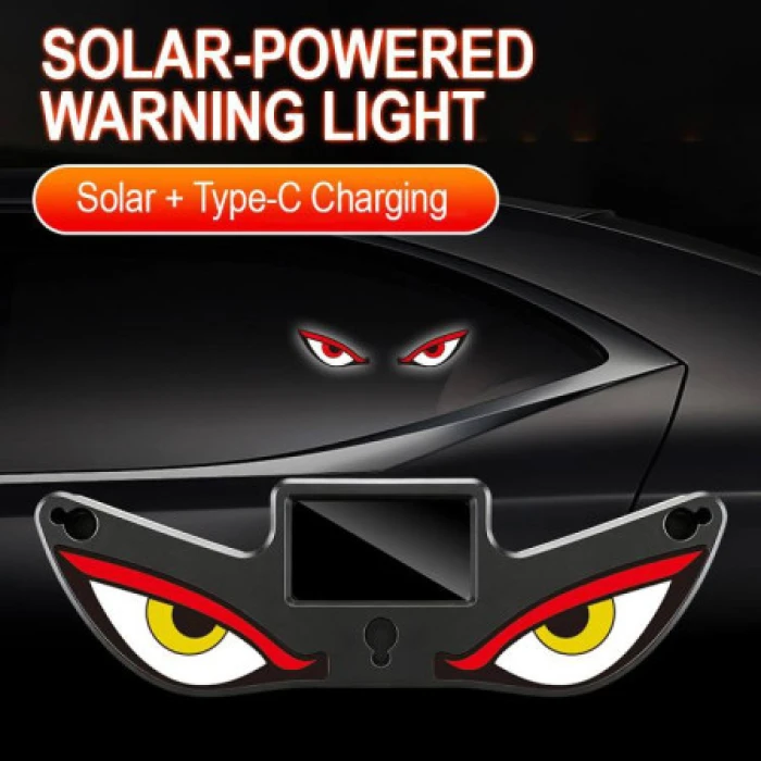 2 Pis Solar Demon Eye Warning Light