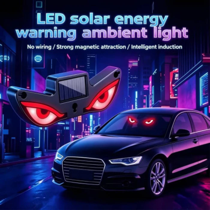 2 Pis Solar Demon Eye Warning Light